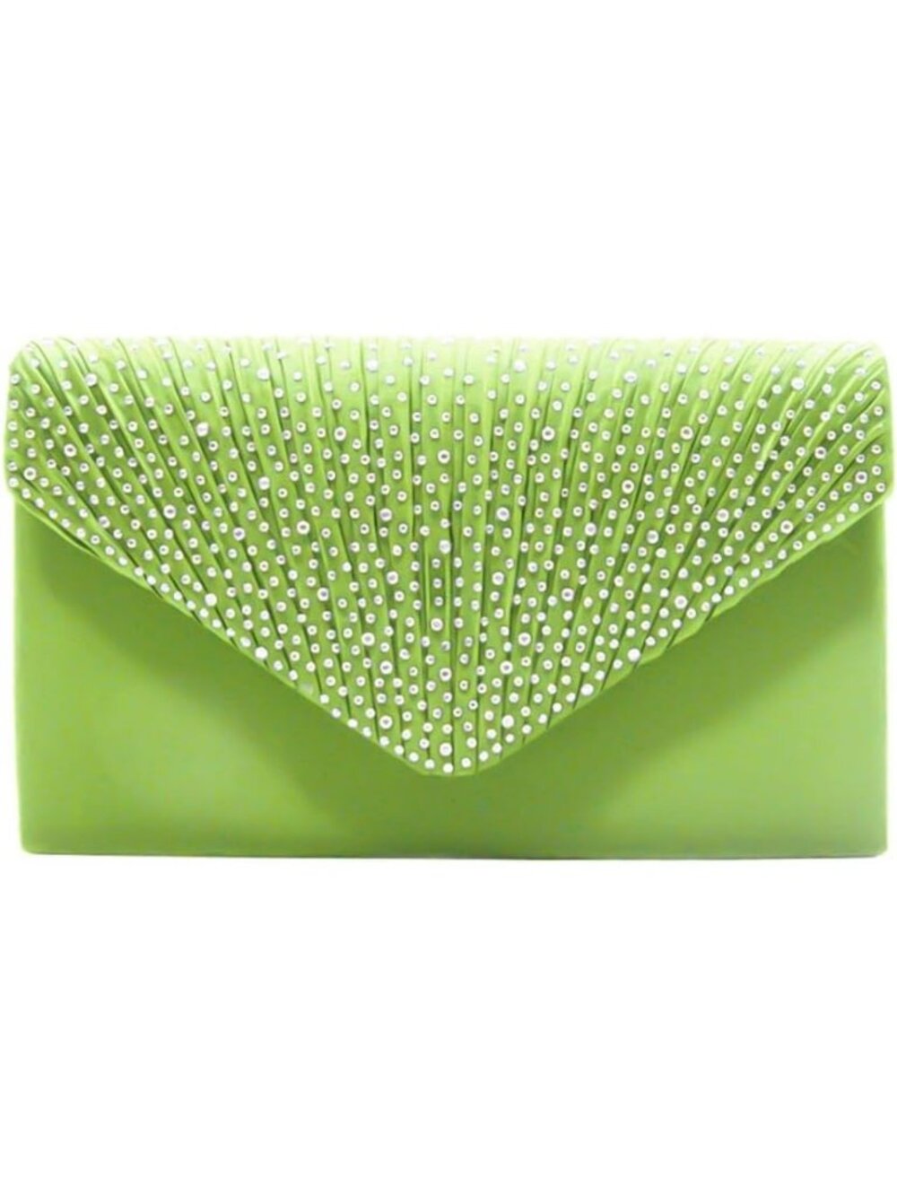 Women's Lemon Green Evening Handbag Bridal Wedding Bag Formal Party Clutch Purse